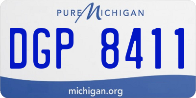 MI license plate DGP8411