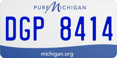MI license plate DGP8414