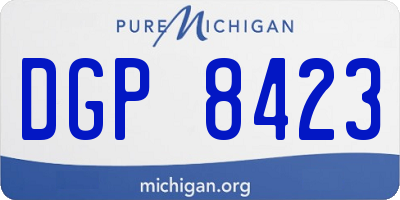 MI license plate DGP8423