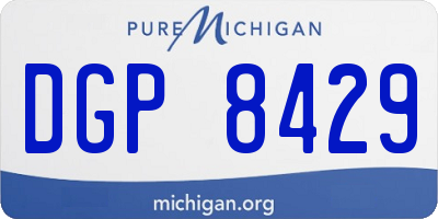 MI license plate DGP8429