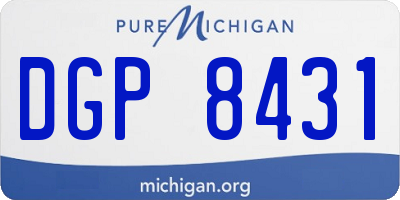 MI license plate DGP8431