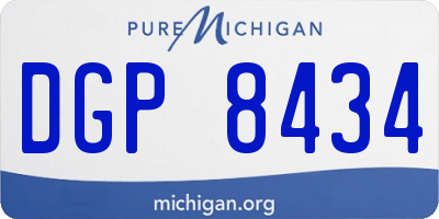 MI license plate DGP8434
