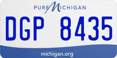 MI license plate DGP8435