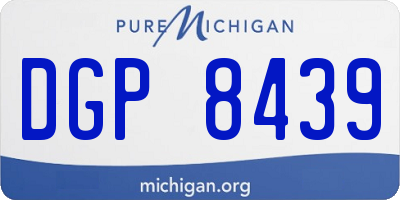 MI license plate DGP8439