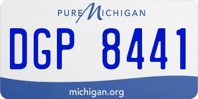 MI license plate DGP8441