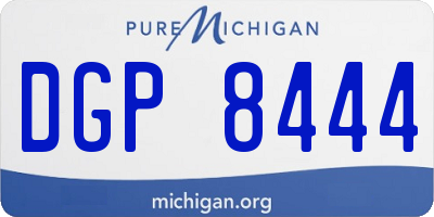 MI license plate DGP8444