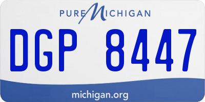 MI license plate DGP8447
