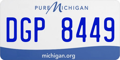 MI license plate DGP8449