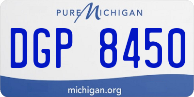 MI license plate DGP8450