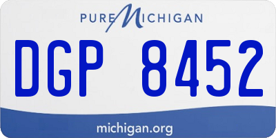 MI license plate DGP8452