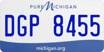 MI license plate DGP8455