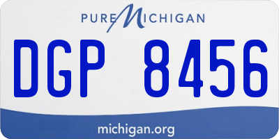 MI license plate DGP8456