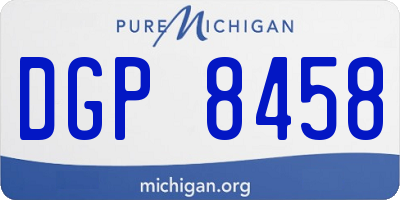 MI license plate DGP8458