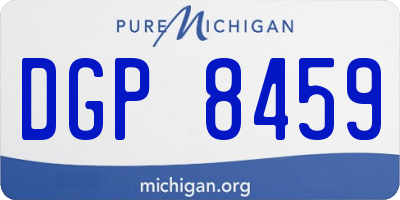 MI license plate DGP8459