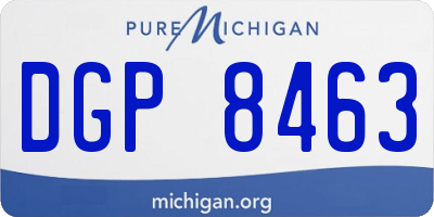 MI license plate DGP8463