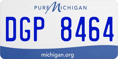 MI license plate DGP8464