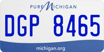 MI license plate DGP8465