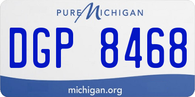 MI license plate DGP8468