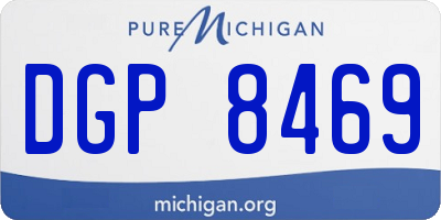 MI license plate DGP8469