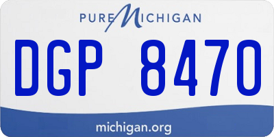 MI license plate DGP8470
