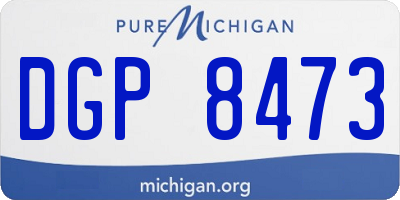 MI license plate DGP8473