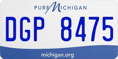 MI license plate DGP8475