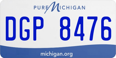 MI license plate DGP8476