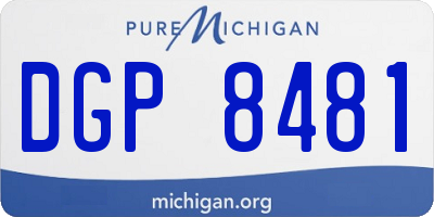 MI license plate DGP8481