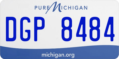 MI license plate DGP8484