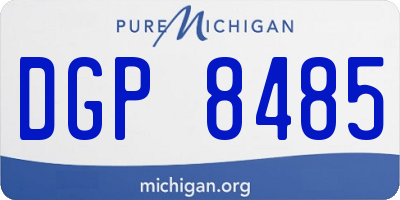 MI license plate DGP8485