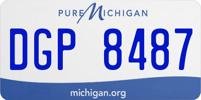 MI license plate DGP8487