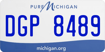 MI license plate DGP8489