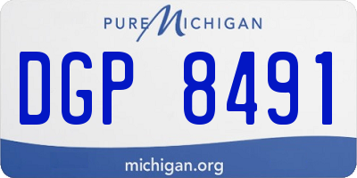 MI license plate DGP8491