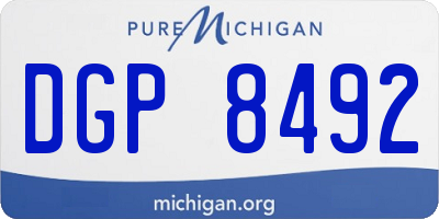 MI license plate DGP8492
