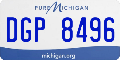 MI license plate DGP8496