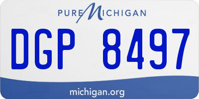 MI license plate DGP8497