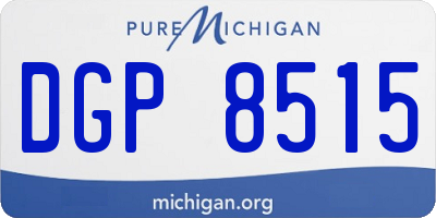MI license plate DGP8515