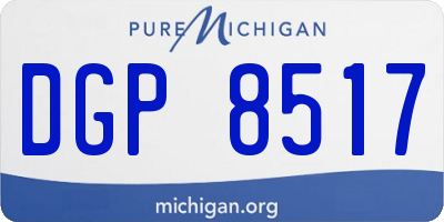 MI license plate DGP8517