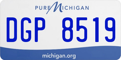 MI license plate DGP8519