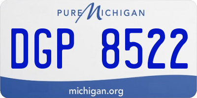 MI license plate DGP8522