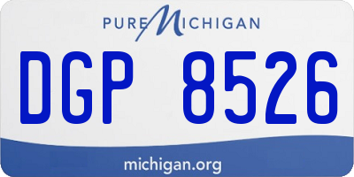 MI license plate DGP8526