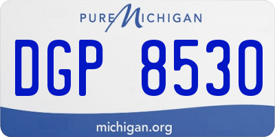MI license plate DGP8530