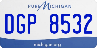 MI license plate DGP8532