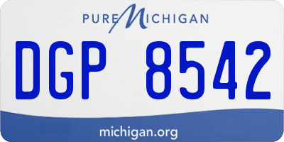 MI license plate DGP8542