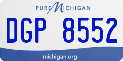 MI license plate DGP8552