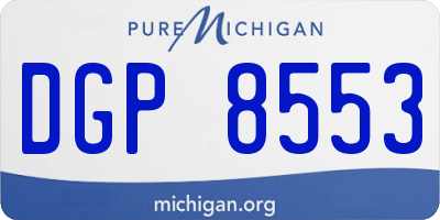 MI license plate DGP8553