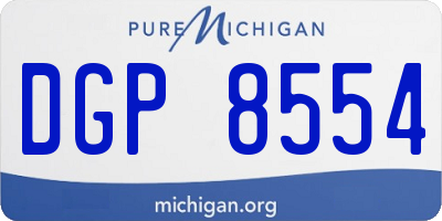 MI license plate DGP8554