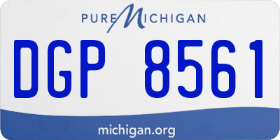 MI license plate DGP8561