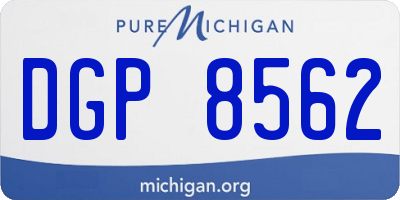 MI license plate DGP8562