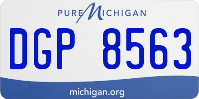 MI license plate DGP8563